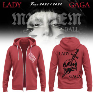 Limited Edition GAGA The Mayhem Ball Tour 2025 Zip Hoodie-LL2512151033