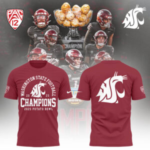 Limited Edition WSUCougarFB Champs Tshirt-LL2512231003