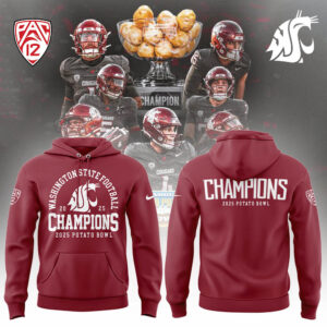 Limited Edition WSUCougarFB Champs Hoodie-LL2512231005