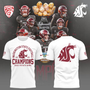 Limited Edition WSUCougarFB Champs Tshirt-LL2512231007