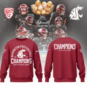 Limited Edition WSUCougarFB Chmapions Sweatshirt-LL2512241002