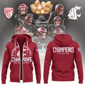 Limited Edition WSUCougarFB CHampions Zip Hoodie-LL2512241003