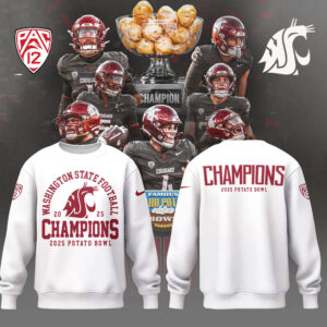 Limited Edition WSUCougarFB Chmapions Sweatshirt-LL2512241005