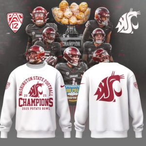 Limited Edition WSUCougarFB Chmapions Sweatshirt-LL2512241006