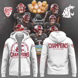 Limited Edition WSUCougarFB CHampions Zip Hoodie-LL2512241008