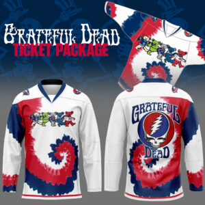 Limited Edition Columbus Blue Jackets x Grateful Dead Night Jersey-LL250826005