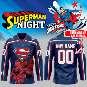 CUSTOM NAME AND NUMBER Limited Edition Superman Jersey-ND11052525