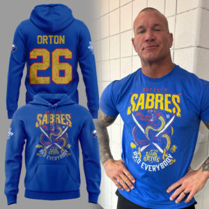 Limited Edition Sabres x Cody Rhodes Custom Name + Number Hoodie-KC010326016001