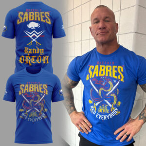 Limited Edition Sabres x Cody Rhodes Tshirt-KC01032603