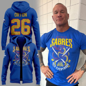 Limited Edition Sabres x Cody Rhodes Zip Hoodie-KC01042609