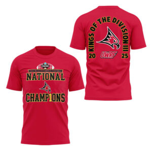 Limited Edition Falcon Football 2025 NCAA Division III National Champions TShirt-LL260105037