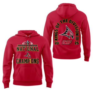Limited Edition Falcon Football 2025 NCAA Division III National Champions Hoodie-LL260105039