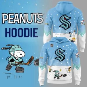 Seattle Kraken Peanuts & Snoopy Hoodie-PU1207241102