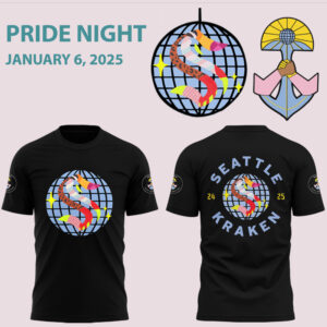 Limited Edition Seattle Kraken Pride Night TShirt-DL1109241103