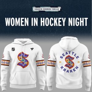 Limited Edition Seattle Kraken Women In Hockey Night Hoodie-PU1219241000