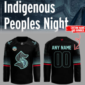 Limited Edition Kraken x Indigenous Peoples Night Custom Jersey-ND09112514
