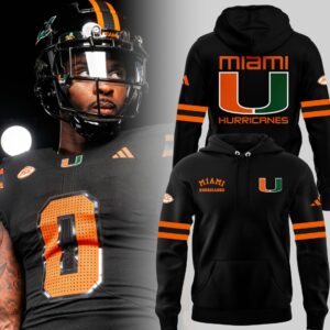 Limited Edition Miami Hurricanes Black Hoodie-PU101224502