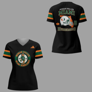 Limited Edition M.W x Hurricanes FB Hard Rock Stadium Conccert V-neck Shirt-ND07182510