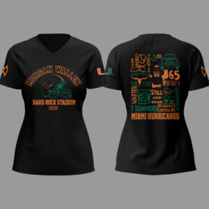 Limited Edition M.W x Hurricanes FB Hard Rock Stadium Conccert V-neck Shirt-PU25071803