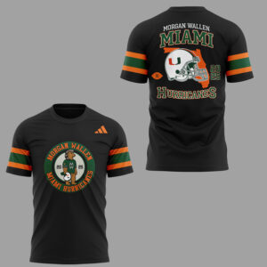 Limited Edition M.W x Hurricanes FB Hard Rock Stadium Conccert Black TShirt-ND07182509