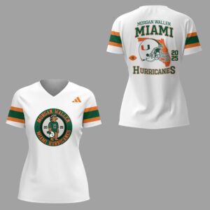 Limited Edition M.W x Hurricanes FB Hard Rock Stadium Conccert V-neck Shirt-ND07182507