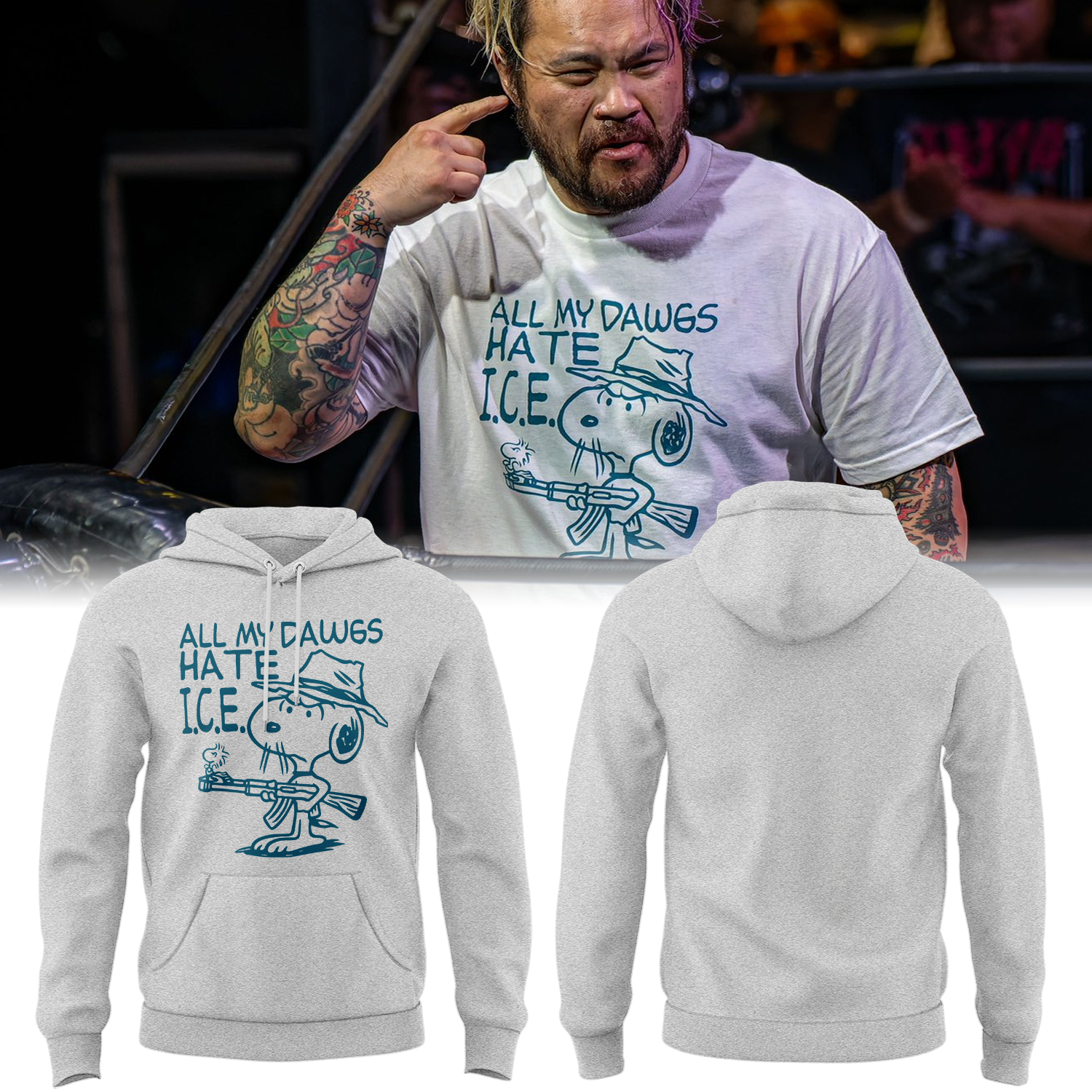 Limited Edition Peanut Hate I.C.E Hoodie-PA010926004