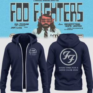 Limited Edition FFighters 2026 Tour LA Merch Zip Hoodie-PU26011513