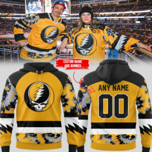 Limited Edition Pittsburgh x Grateful Custom Name + Number Hoodie-PU26011812