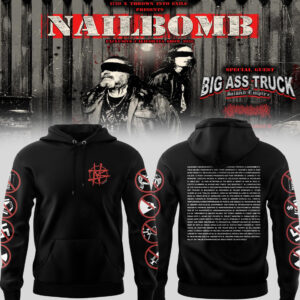 Limited Edition Nailbomb_band Hoodie-PU26012203