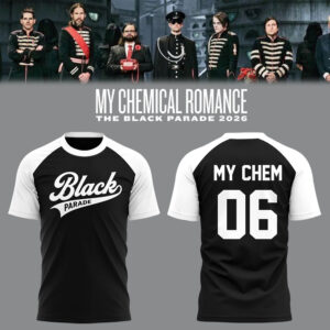 Limited Edition MCR The Black Parade 2026 Tour Tshirt-LL260126001
