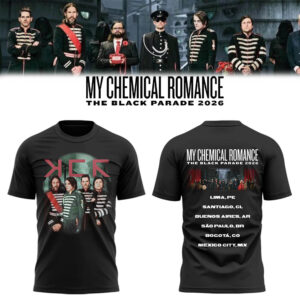 Limited Edition MCR The Black Parade 2026 Tour Tshirt-LL260126004