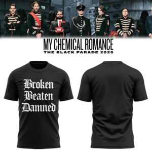 Limited Edition MCR The Black Parade 2026 Tour Tshirt-LL260126010