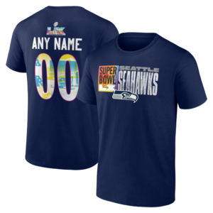 Limited Edition Seahawks Custom Name + Number Tshirt-AB0202266002