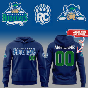 Limited Edition Rock Cats New Custom Name + Number Hoodie-ND02052610