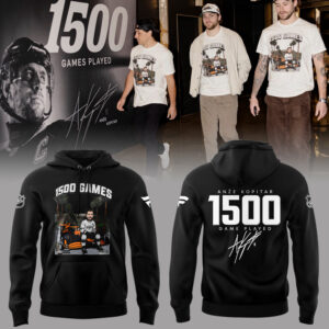 Limited Edition Anze Kopitar 1500 game play Hoodie-PA030626031