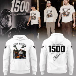 Limited Edition Anze Kopitar 1500 game play Hoodie-PA030626027