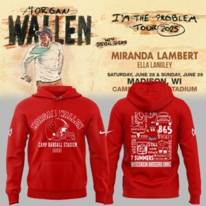 Exclusive Version Wisconsin Badgers x Morgan Wallen 2025 Hoodie-AB060925508