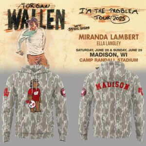 Limited Edition Wisconsin Badgers x Morgan Wallen 2025 Hoodie-PU25060902