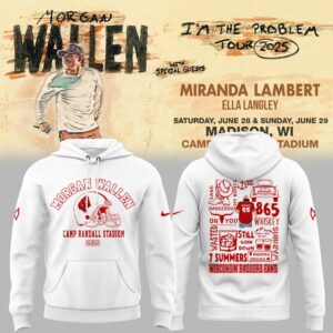 Exclusive Version Wisconsin Badgers x Morgan Wallen 2025 Hoodie-AB060925504