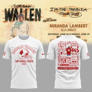 Exclusive Version Wisconsin Badgers x Morgan Wallen 2025 TShirt-AB060925510