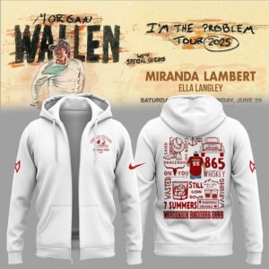 Exclusive Version Wisconsin Badgers x Morgan Wallen 2025 Zip Hoodie-AB060925503