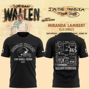Exclusive Version Wisconsin Badgers x Morgan Wallen 2025 TShirt-AB060925509
