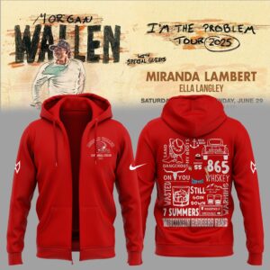 Exclusive Version Wisconsin Badgers x Morgan Wallen 2025 Zip Hoodie-AB060925500