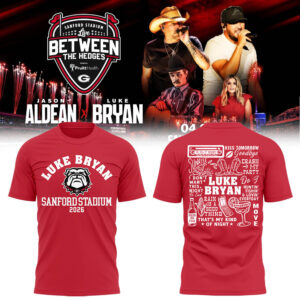 Limited Edition LB ?Live Between The Hedges? At Sanford Stadium Tshirt-LL260421002