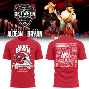 Limited Edition LB ?Live Between The Hedges? At Sanford Stadium Tshirt-LL260421004