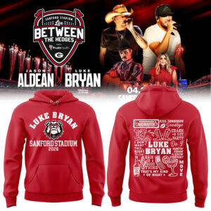 Limited Edition LB ?Live Between The Hedges? At Sanford Stadium Hoodie-LL260421006