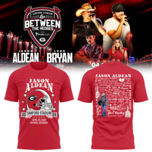 Limited Edition JA ?Live Between The Hedges? At Sanford Stadium Tshirt-LL260421017