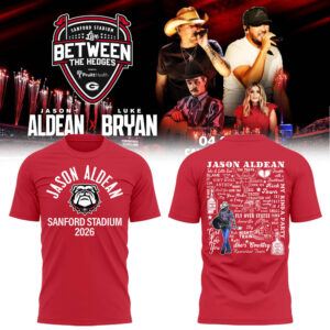 Limited Edition JA ?Live Between The Hedges? At Sanford Stadium Tshirt-LL260421024