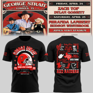 Limited Edition G. Strait x Texas Tech At Jones AT&T Stadium Tshirt-PU26042107