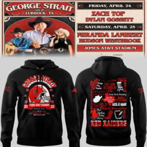 Limited Edition G. Strait x Texas Tech At Jones AT&T Stadium Hoodie-PU26042108